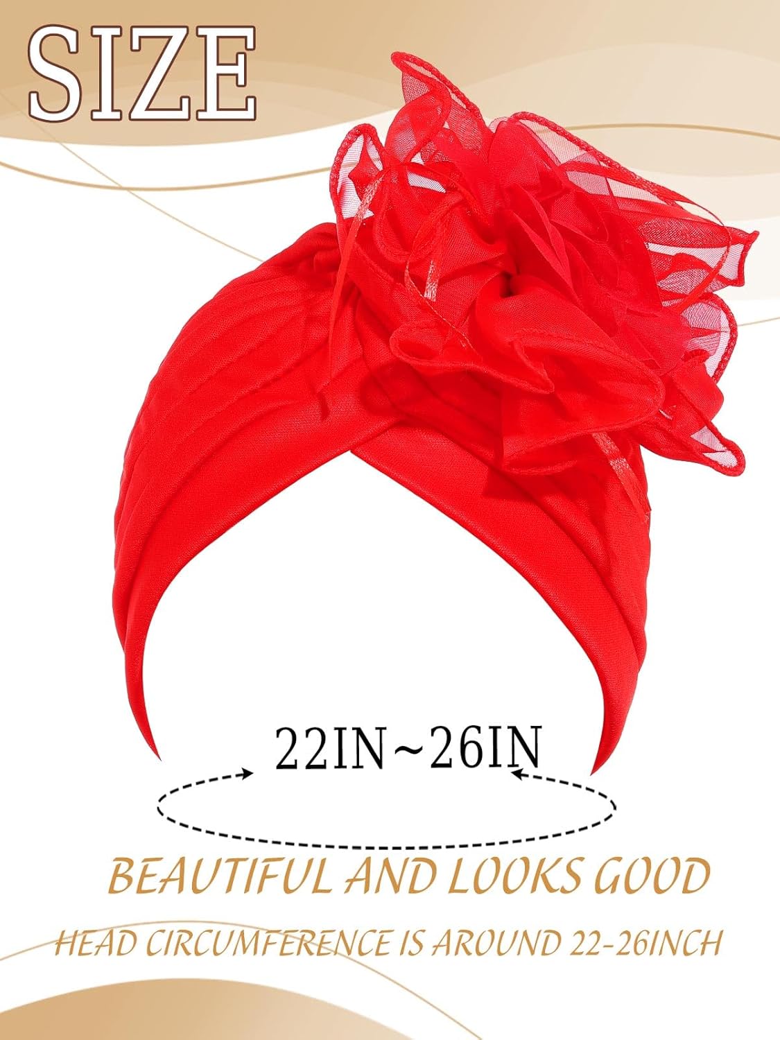 Headwrap Hair Turbans African Turban Flower Pearl Crystal Twisted Head Turban for Women Fashion - Image 6
