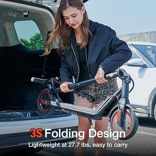 Miniatura 8 de iScooter Patinete eléctrico para adultos y adolescentes, potencia máxima de 500650, alcance de hasta 151825 millas, velocidad máxima de 192225 MPH,