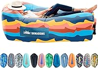 Vista 5 de Chillbo Lazybone Inflatable Lounger - Ultimate Inflatable Couch for Maximum Chill - The Perfect Blow Up Couch for Music Festivals Or Lounger for