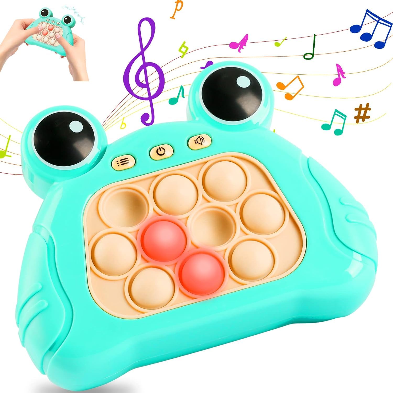 Planet of Toys Fast Push Pop it Intelligent Game – Pop it Toy with Musical Sound | Interactive Fidget Toy for Kids & Adults | Perfect Stress Relief| Ideal Gift for Children | Anxiety Relief Popit Game (B0CW344Y5V) Amazon Price History, Amazon Price Tracker