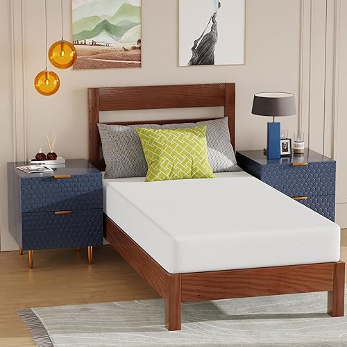 Miniatura 24 de BestMassage Colchón matrimonial de 10 pulgadas | Espuma viscoelástica de gel | Tacto firme medio | Blanco | Cama en una caja, certificado