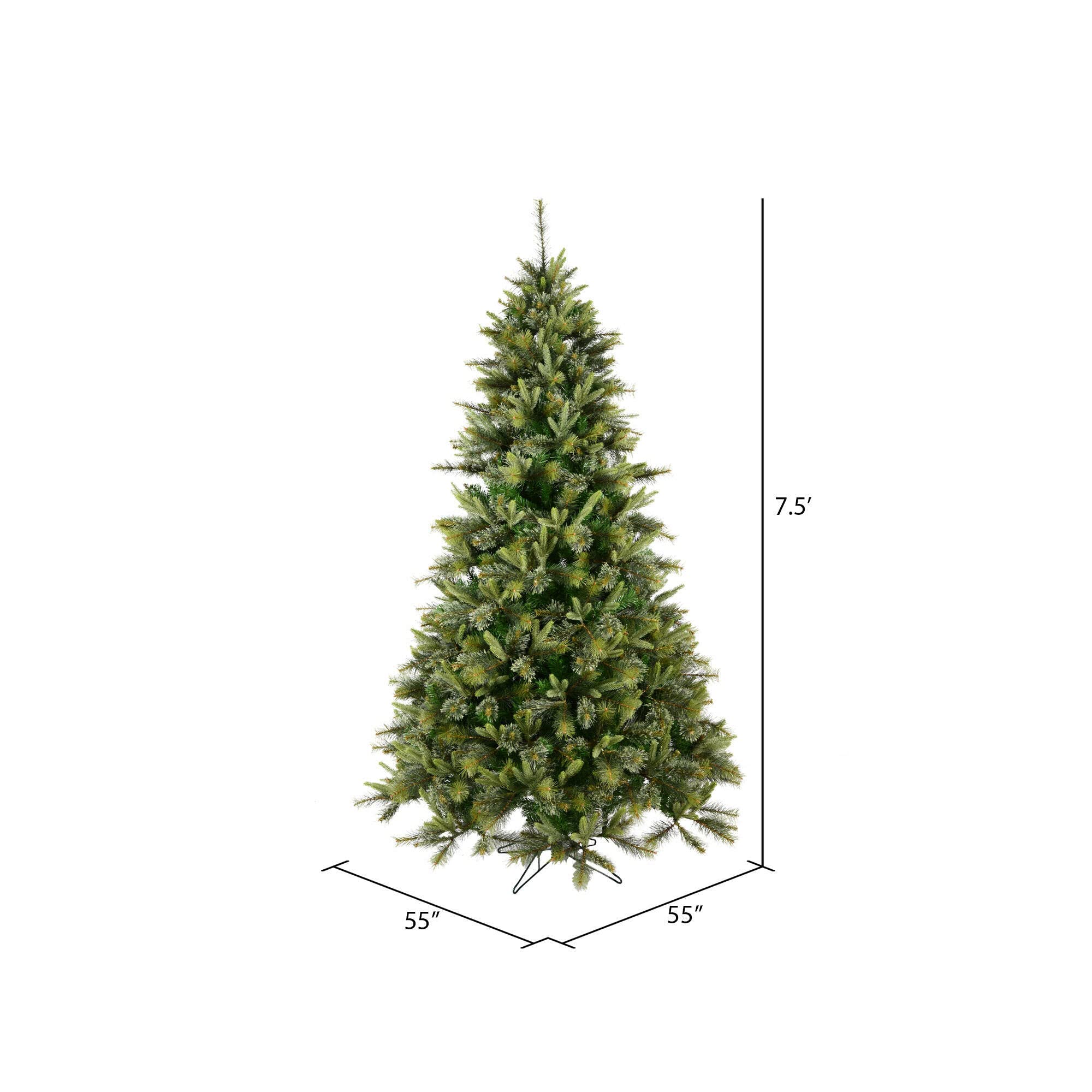 Amazon.co.jp: Vickerman 7.5フィート カシミアパイン人工クリスマス
