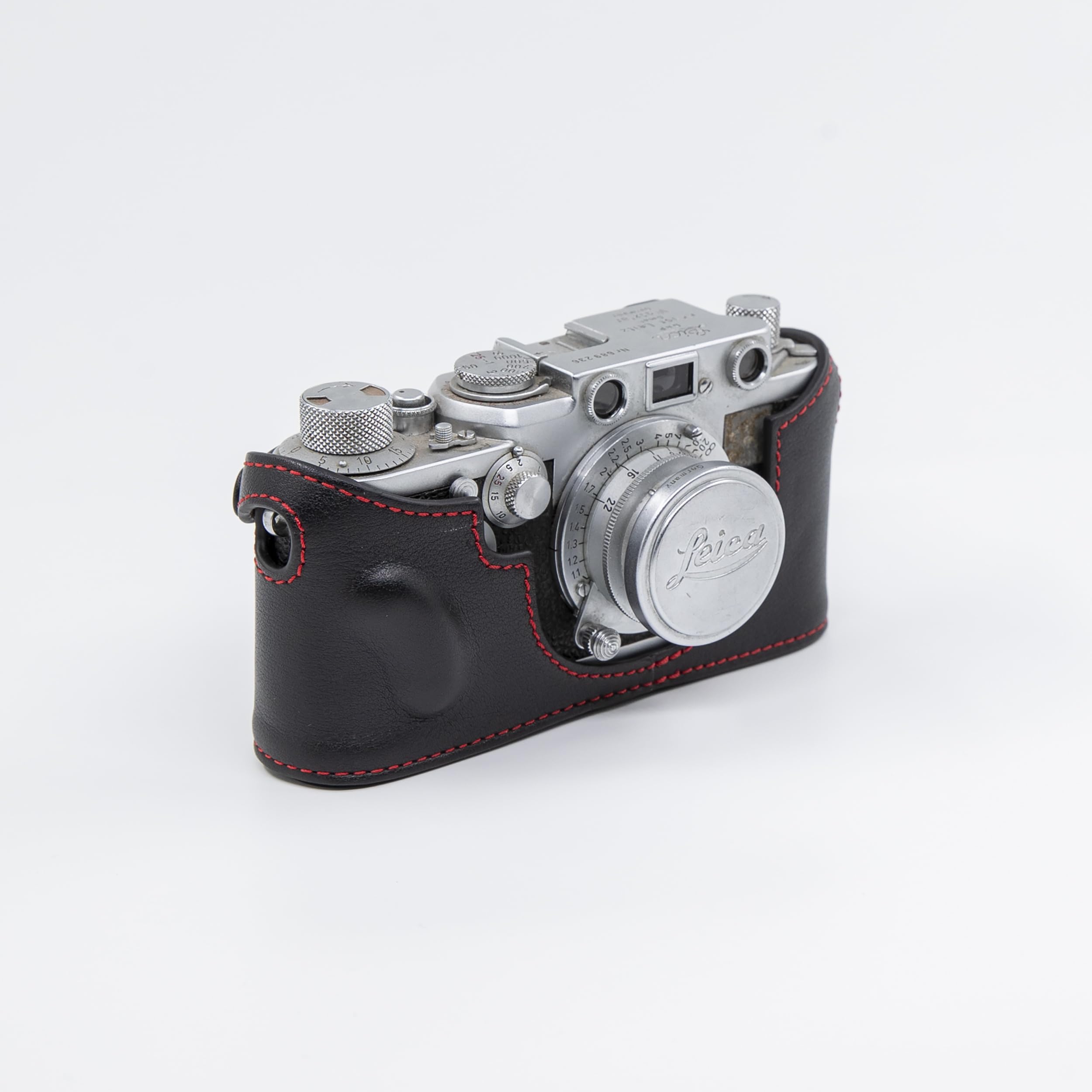 Amazon | MRZHOUCASE 本革牛革カメラハーフケース Leica IIIf