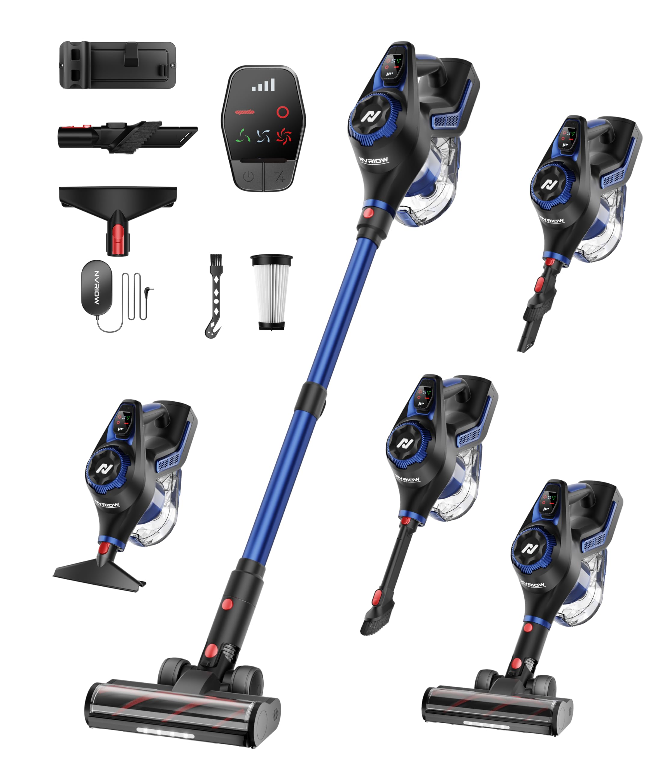 Cordless Vacuum Cleaner for Home 45Kpa Stick Vacuum Max 80mins Runtime 1 5L Dust Cup Rechargeable Lightweight Handheld