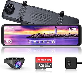 2025年新⭐️ドライブレコーダー ミラー型 4K画質 大画面 前後170°広角 2025最新型 ドライブレコーダー 前後 カメラ 車載カメラ 1440P