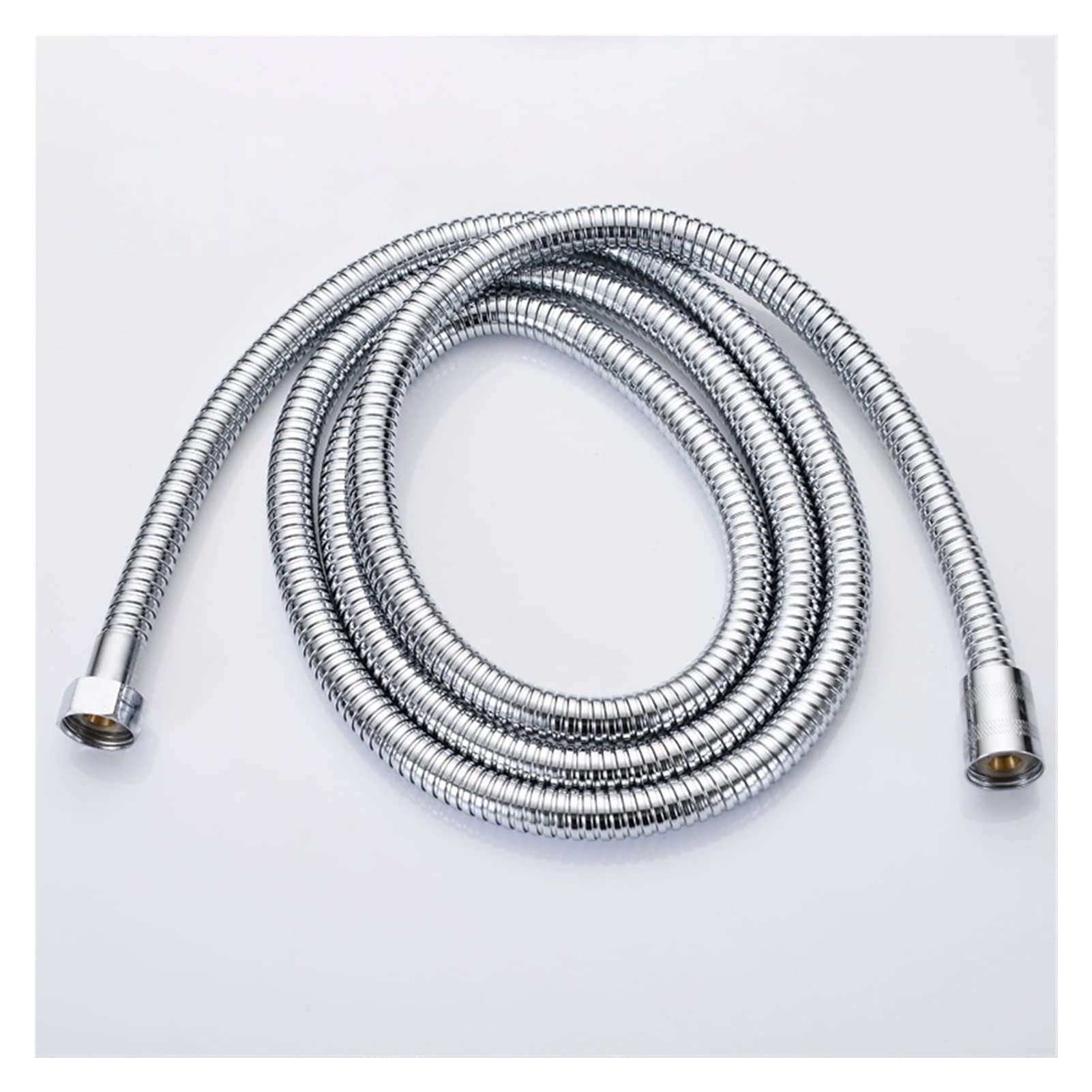 Manguera de ducha de acero inoxidable de 1,5/2/3M, flexible antibobinado, plateada. (Size : 3M)