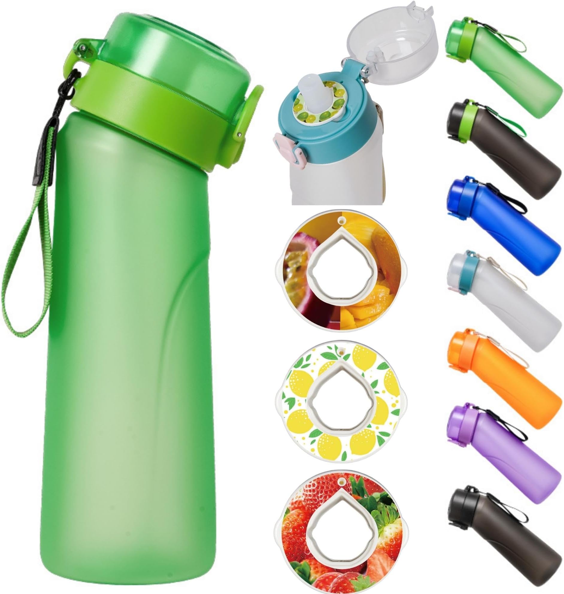 New Green - 1 bottle (25 oz/750 ml) + 3 pods in random flavors