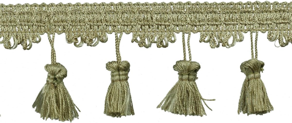 55mm Tassel Fringe,Toledo Wine, 6 YDS