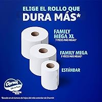 Vista 8 de Charmin Papel higiénico ultra suave y acolchado al tacto, 30 familias Mega = 153 rollos regulares, 2 capas, blanco