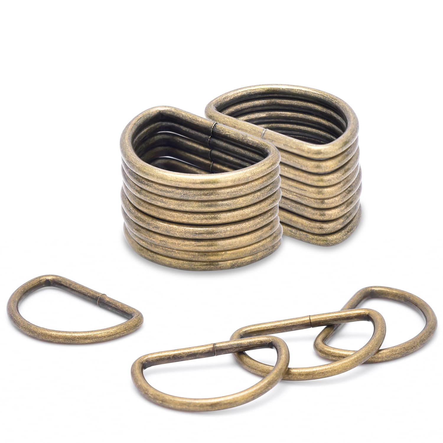 D Ring Buckles - 100 Pack for Crafts & Bags -12