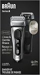 Braun Series 8 Electric Shaver for Men with Precision Long Hair Trimmer, Wet and Dry Electric Razor with Charging Stand and Travel Case, 8517s Galvano Silver