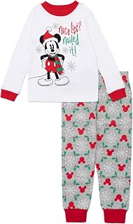 Disney Soft Cute Snug-fit Cotton Holiday Pajama Set for Kids