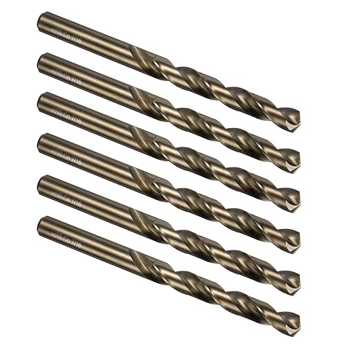 Miniatura 29 de Juego de brocas helicoidales de acero de alta velocidad M35 para metal, madera, plástico, acero de alta velocidad, cobalto, cobalto, 1 pieza, 5/16