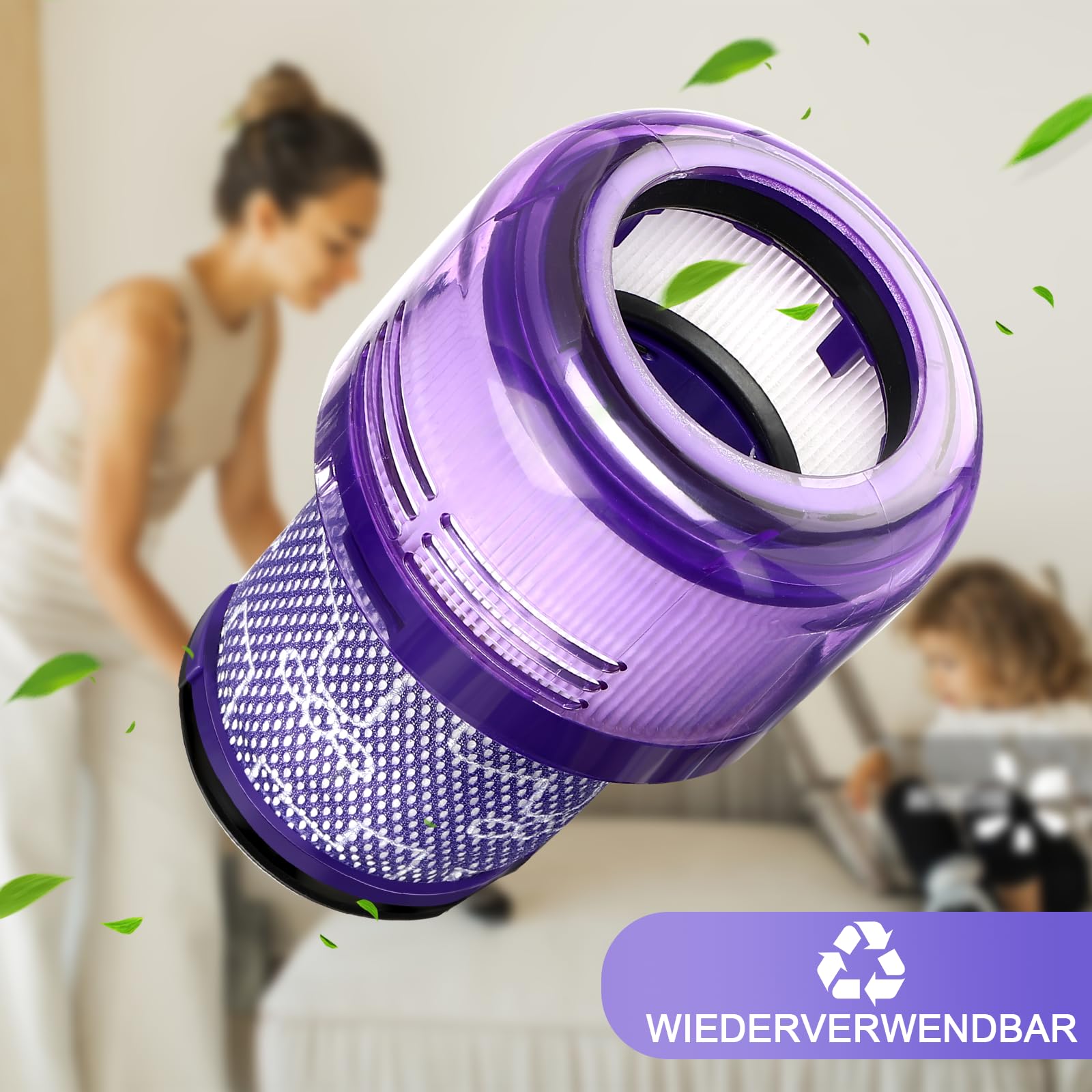 Sprifityy Ersatzteile Filter für Dyson V12,2 Stück Waschbar Ersatz Hepa Filter für Dyson V12 Waschbar Ersatz Hepa Filter,Motorhead Complete Ersatzteile Zubehör 971517-01