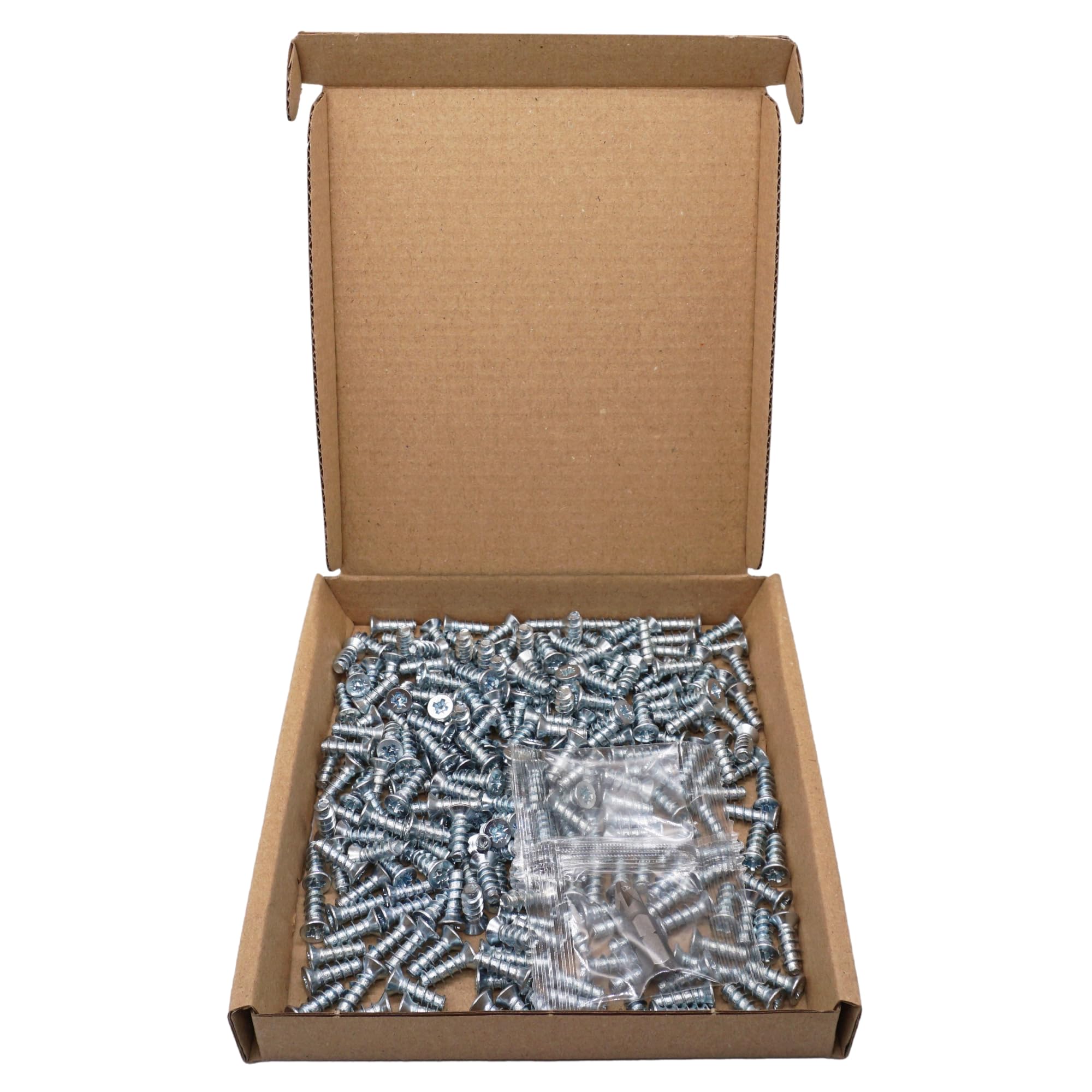 SKIR'CO (250 pcs) Zinc Plated Euro Screws 5.0 x 13 mm, Drawer Runner Screws, Flat Countersunk Head, Hinge Screws - Image 4
