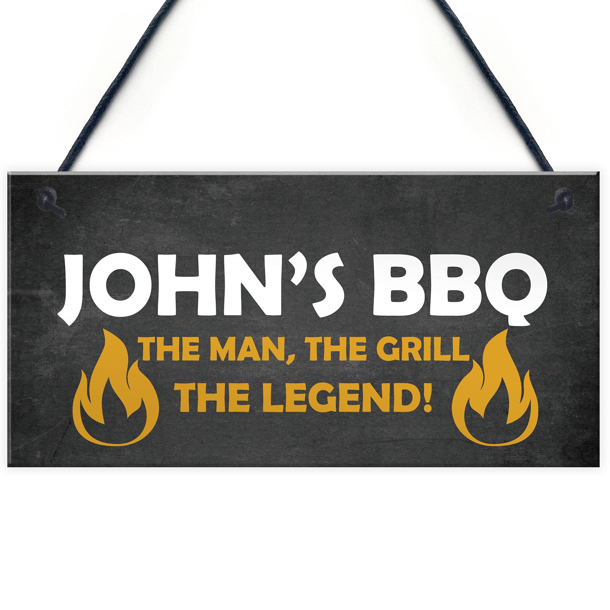 BBQ Signs And Plaques For Outdoor Personalised Garden Sign Home Gift For Men