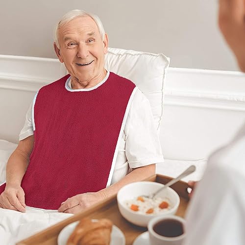 Miniatura 3 de Avalon Towels Adult Bibs for Women 100% Cotton Bib for Adults for Eating - Terry Cloth Adult Bibs for Men Clothing Protectors