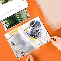 Vista 7 de SJPACK Bolsas de laminación térmica, hojas de laminación de 9 x 11.5 pulgadas, láminas laminadas de 5 mil de grosor, paquete de 100, transparentes