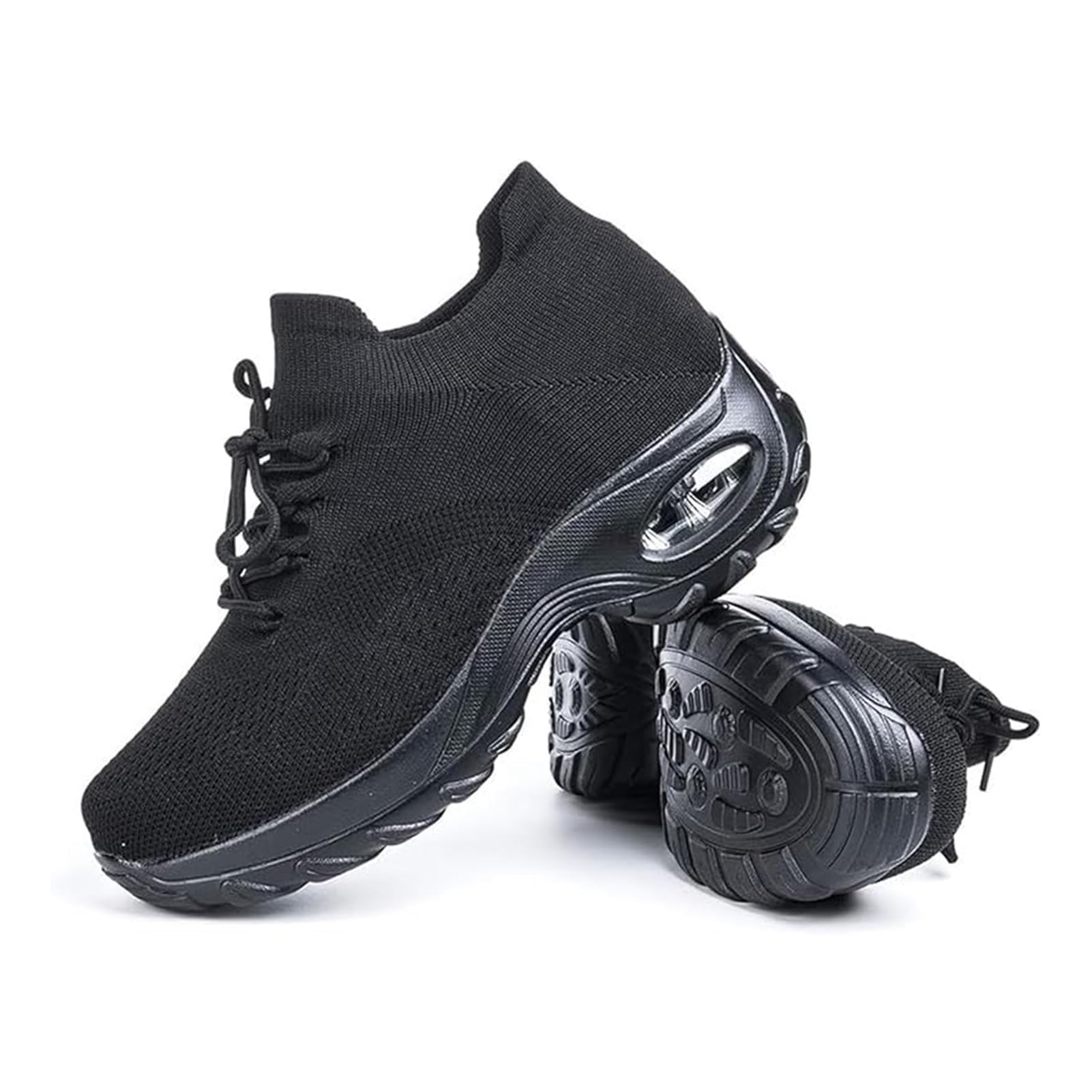 Hitmars Scarpe Ginnastica Donna Sneakers Running Camminata Corsa Basse Tennis Air Traspiranti Sportive Gym Fitness Casual Comode Nero Blu Rosa Cachi Bianca Taglia 35-44