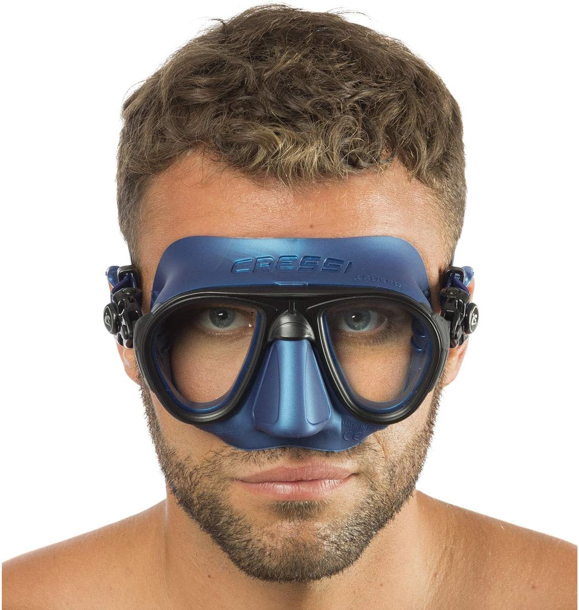 Cressi Calibro Low-Volume Two-Lens Dive Mask WHE/PK