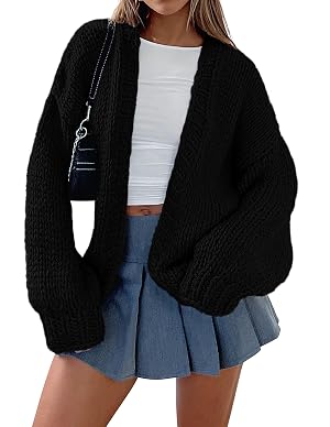 PRETTYGARDEN Cardigan Sweaters for Women Trendy Fall Fashion 2026 Long Sleeve Chunky Knit Cardigans Winter Clothing Outfits