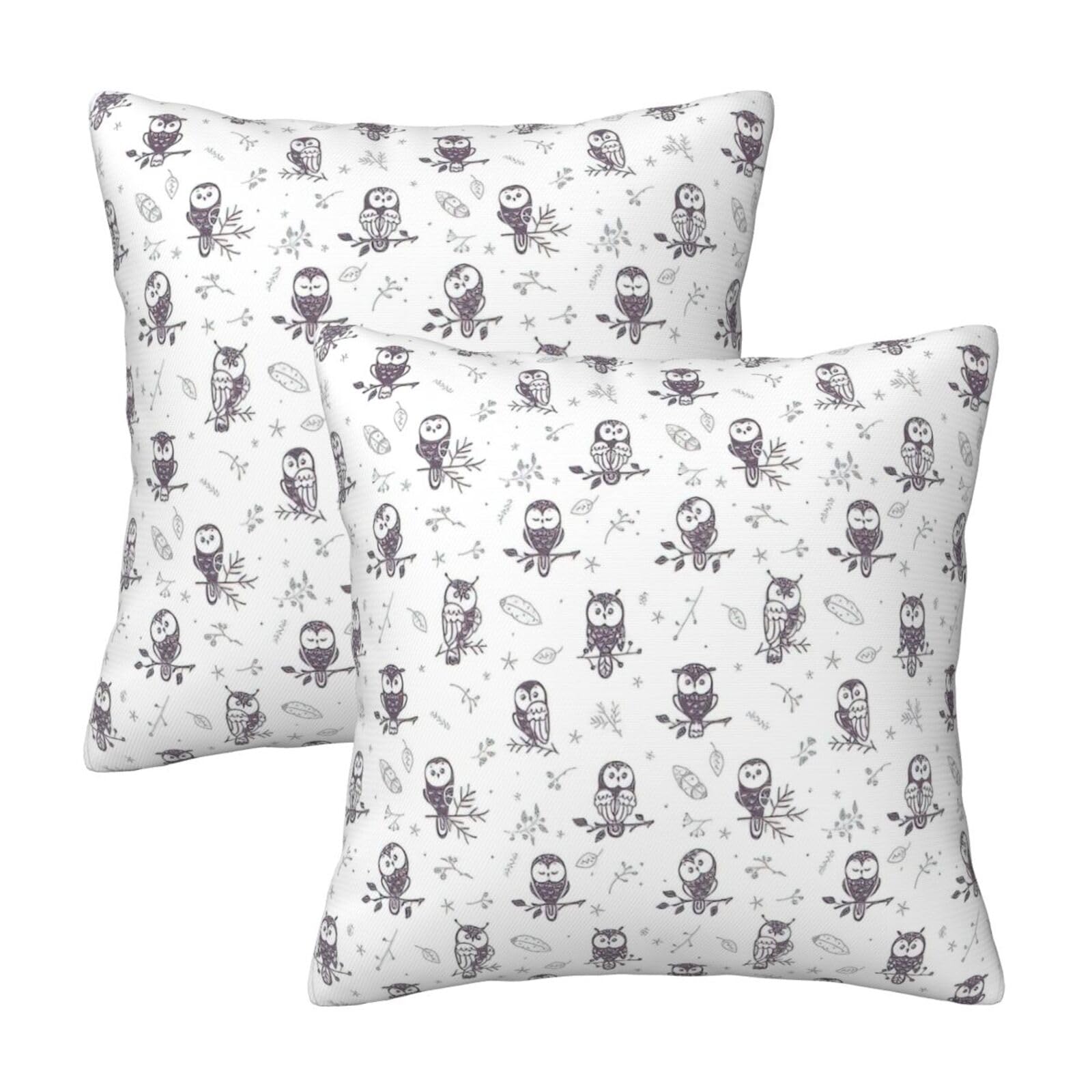 RRhgipp Owl Tree Branches Throw Pillow Cases Decorative Cushion Covers Couch Bed Sofa Decoration Xmas Gifts Bed