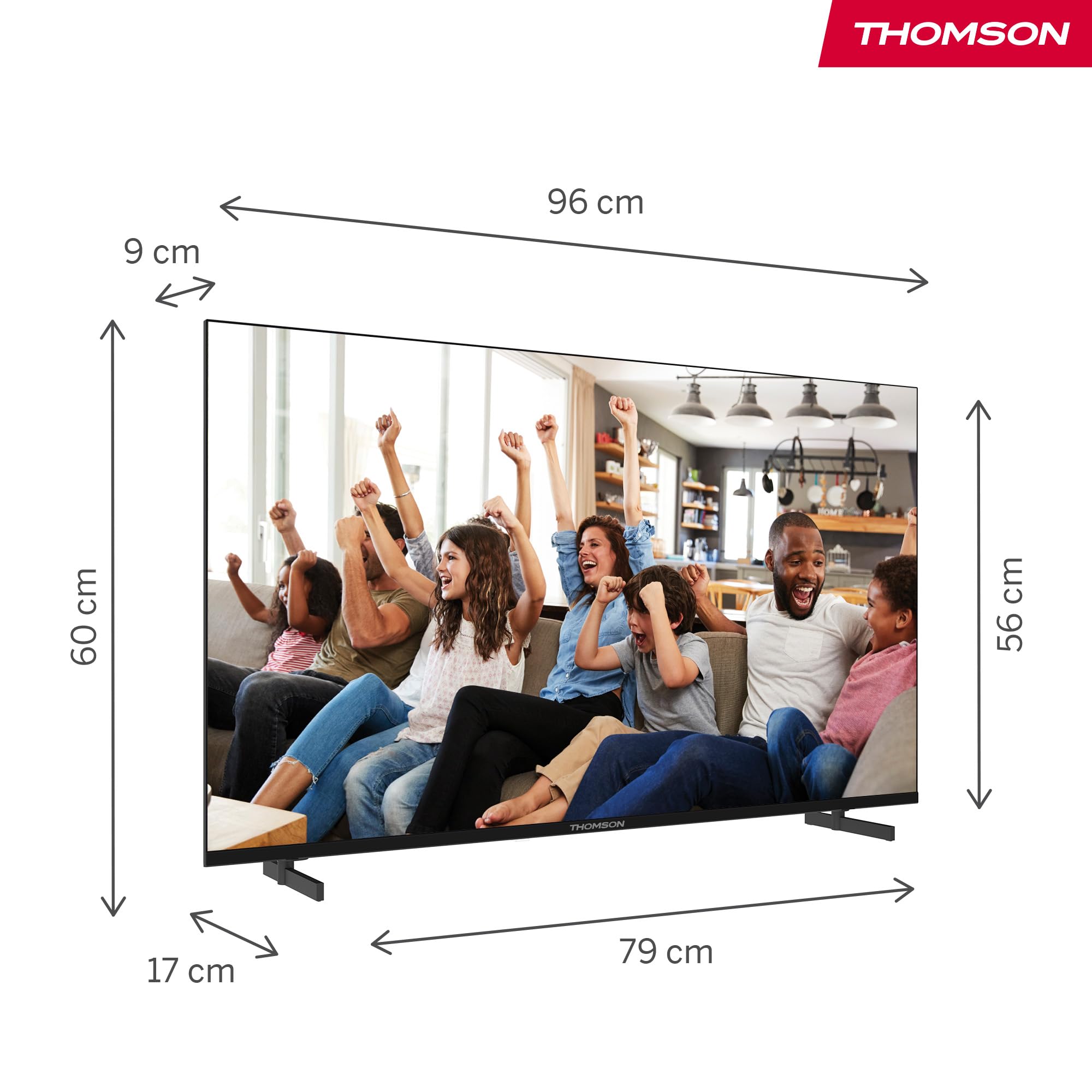 Thomson Q70 Series 43UG4S14 TV 4K Smart Wi-Fi Black - Dettaglio