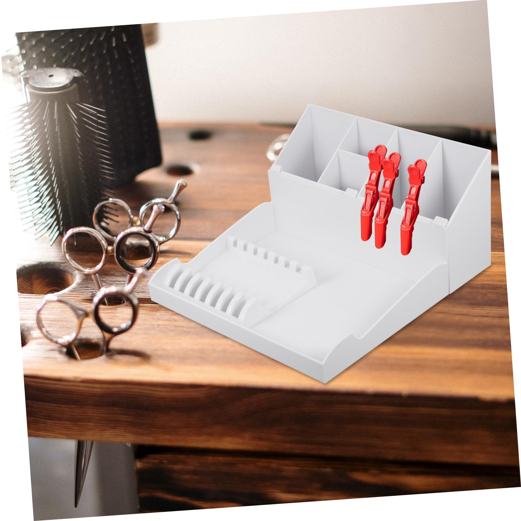1ensemble Organisateur De Coiffure Boîte De Rangement Multifonctionnelle Pour Outils De Coiffure Complet Avec Plateau Pour Salon Et Usage Personnel