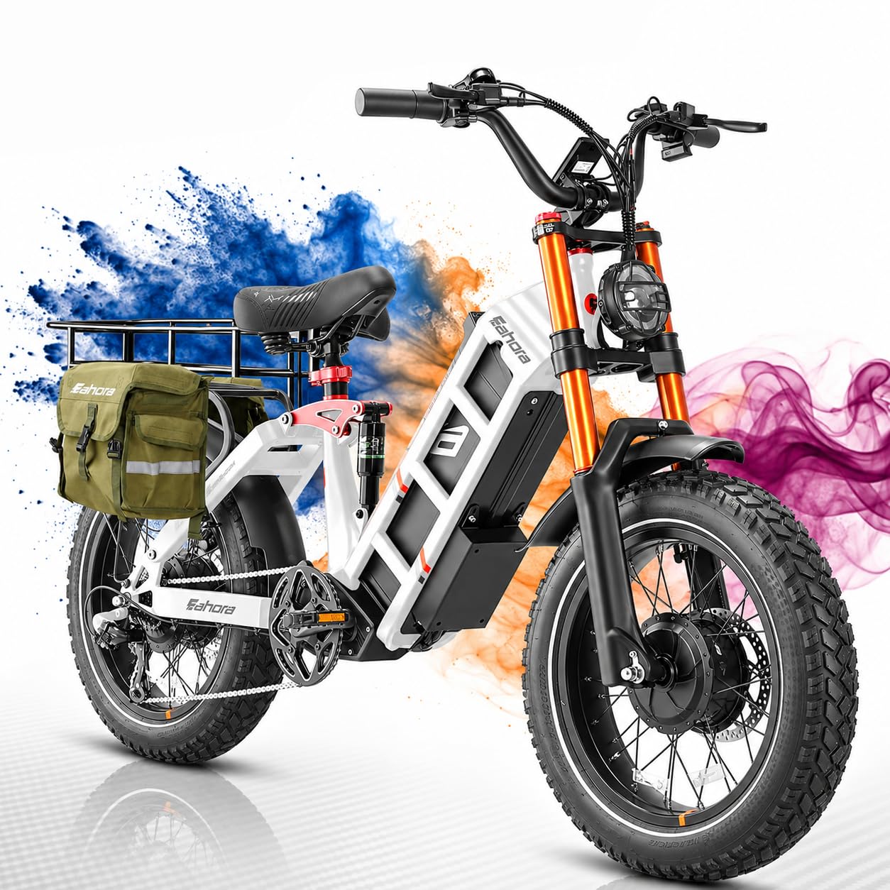 2026 eAhora Juliet Pro 2, 5400W/1200W 43/30MPH 60V 70Ah for 220+Miles Range
