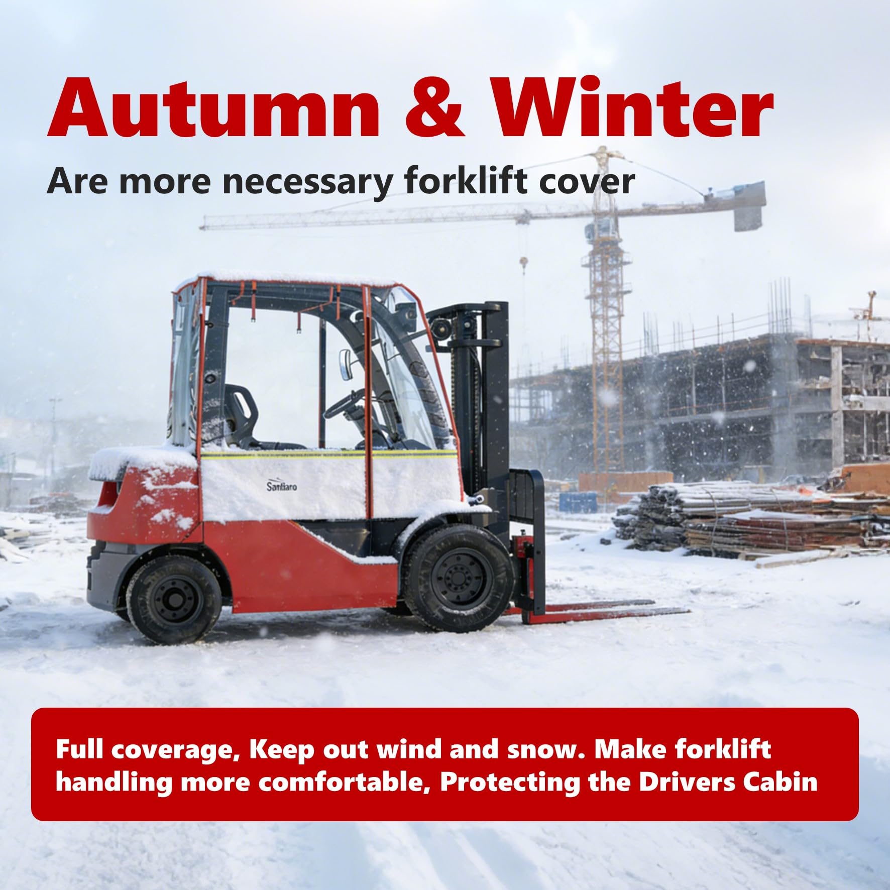 Forklift Cover - All Weather Protection -3