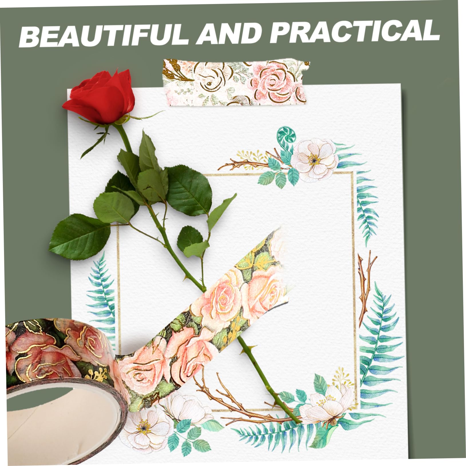 NUOBESTY 54rollen Washi Tape Dekoratives Goldprägung Washi Tape Für Scrapbooking Projekte Handgefertigte Dekorationen Für Notizen Und Kreative Bastelarbeiten