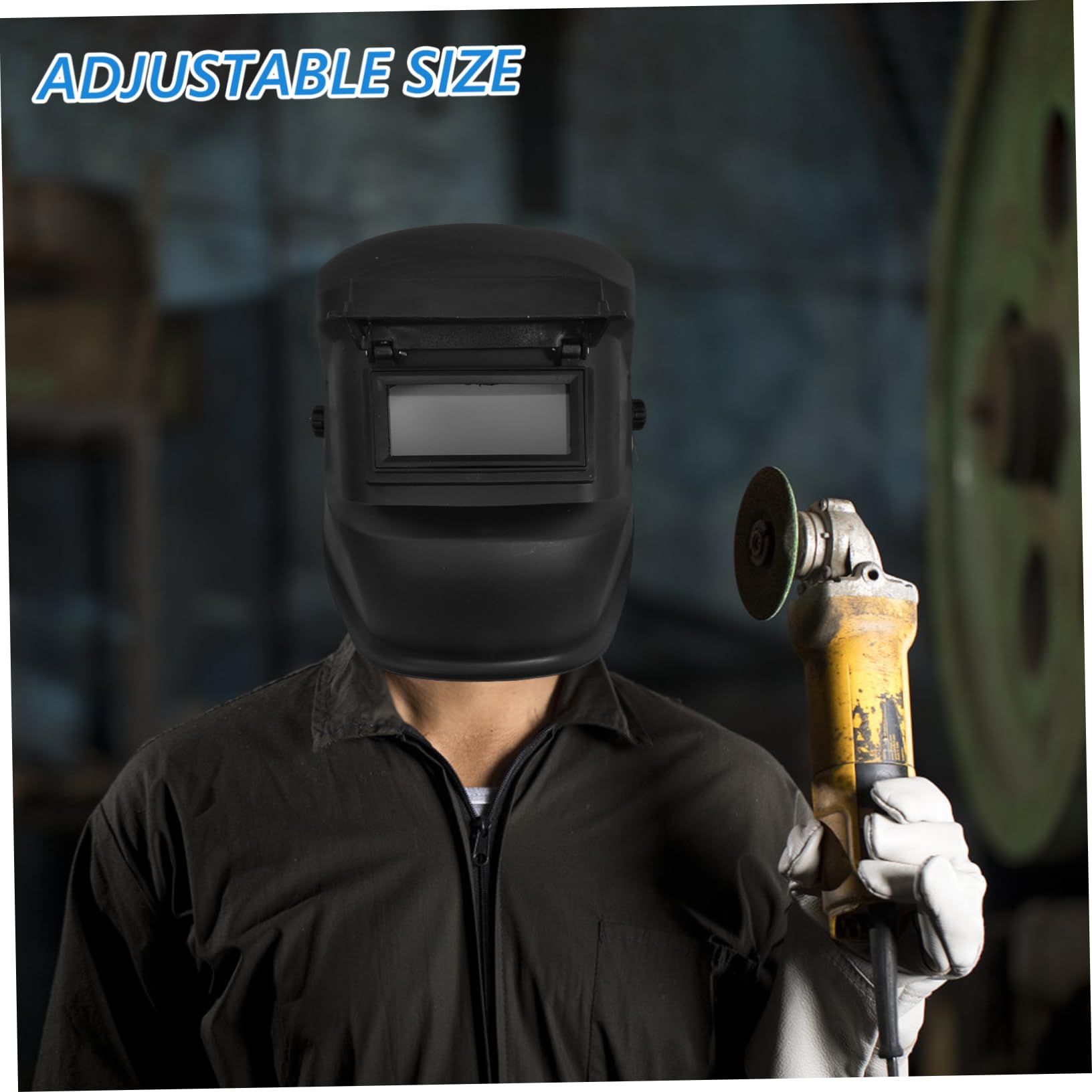 DOITOOL Máscara de Soldadura Portátil Negra para Soldador Diseño Resistente al Calor y Material Pc, Adecuado para Trabajo de Soldadura Profesional y Principiantes