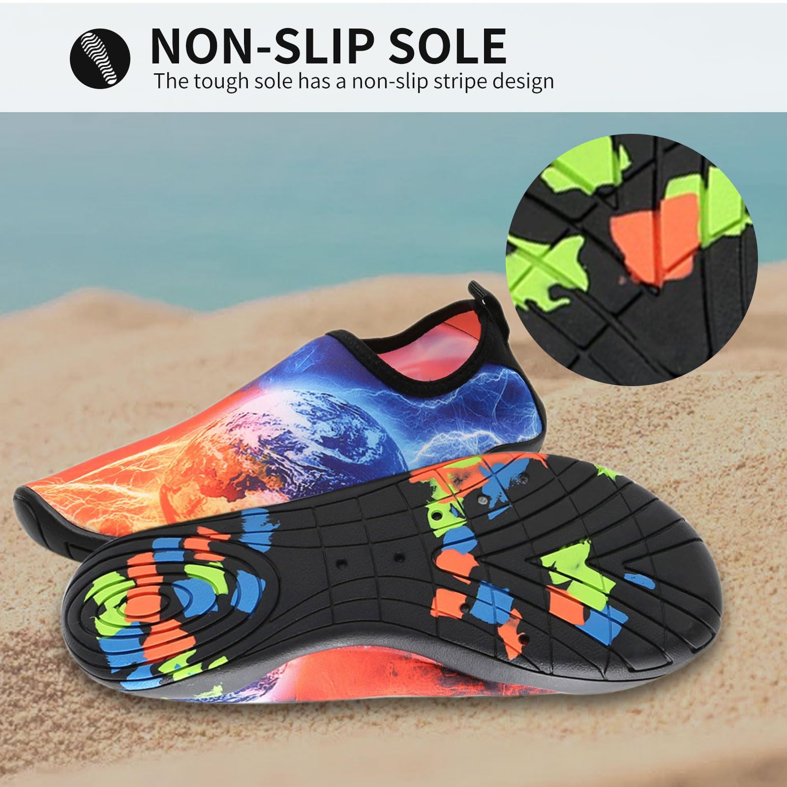Scarpe da Acqua Uomo Donna Scarpe da Spiaggia Immersione Antiscivolo Asciugatura Veloce Scarpe da Sport Acquatici per Spiaggia Piscina Lago Surf
