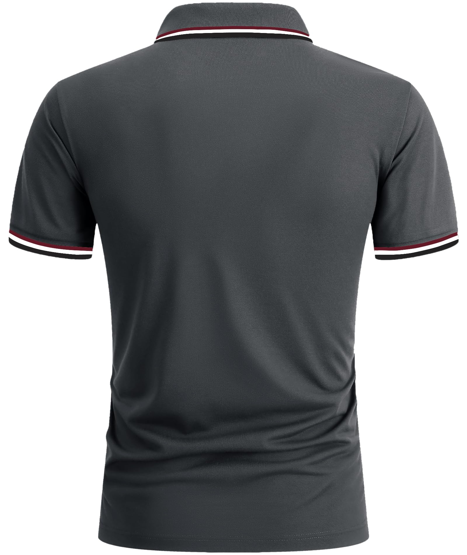 zitysport Polo Uomo Camicia a Maniche Corte Camicia da Golf Traspirante Uomo Camicie estive Sport Basic Slim Fit Tshirt con Tasca sul Petto Polo Shirt