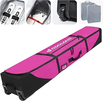 Amazon | Odoland スノーボードケース キャスター付き ブーツバッグ