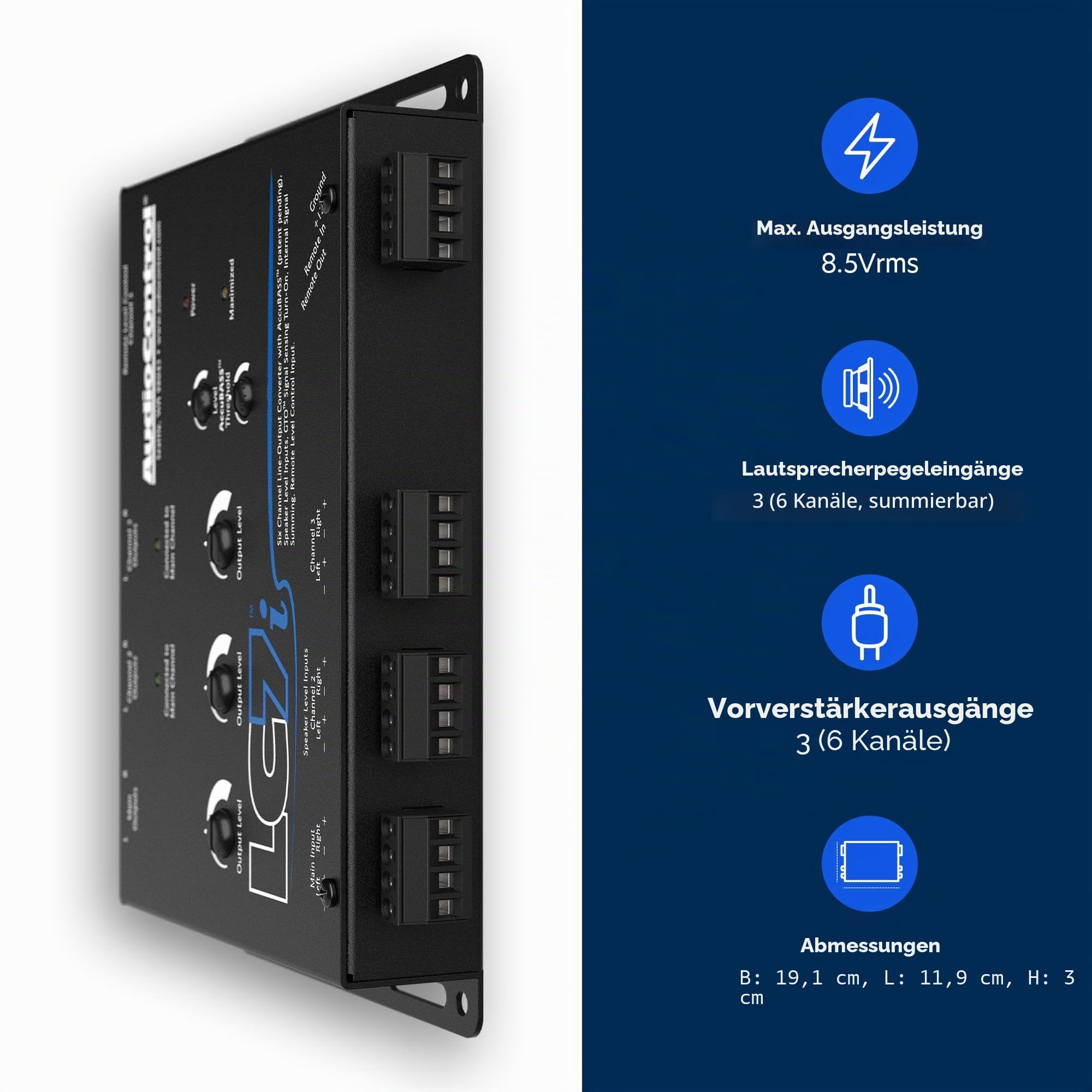 Audio Control 6 Ch Output Converter Accu