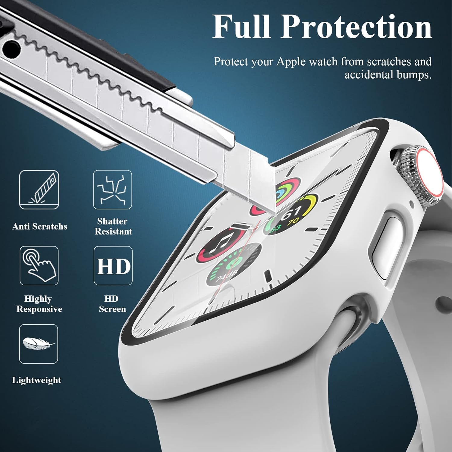 Amazon.co.jp: EWUONU [3枚パック] Apple Watch Series 9/8/7 41mm用
