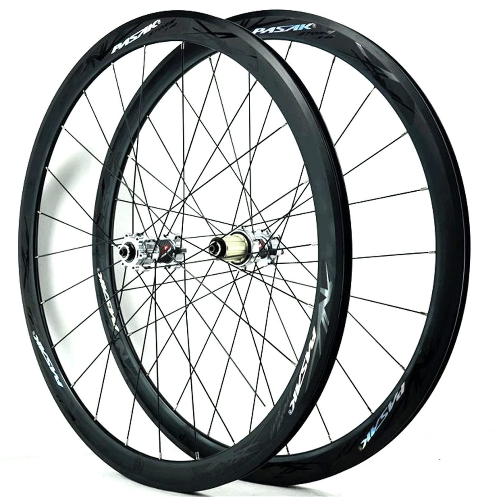 vivianan 700C Disc Brake Road Bicycle Wheelset 40MM Straight Pull Double-layer Front Rear Wheels 24 Hole Quick Release Bike Wheelset For 7/8/9/10/11/12s