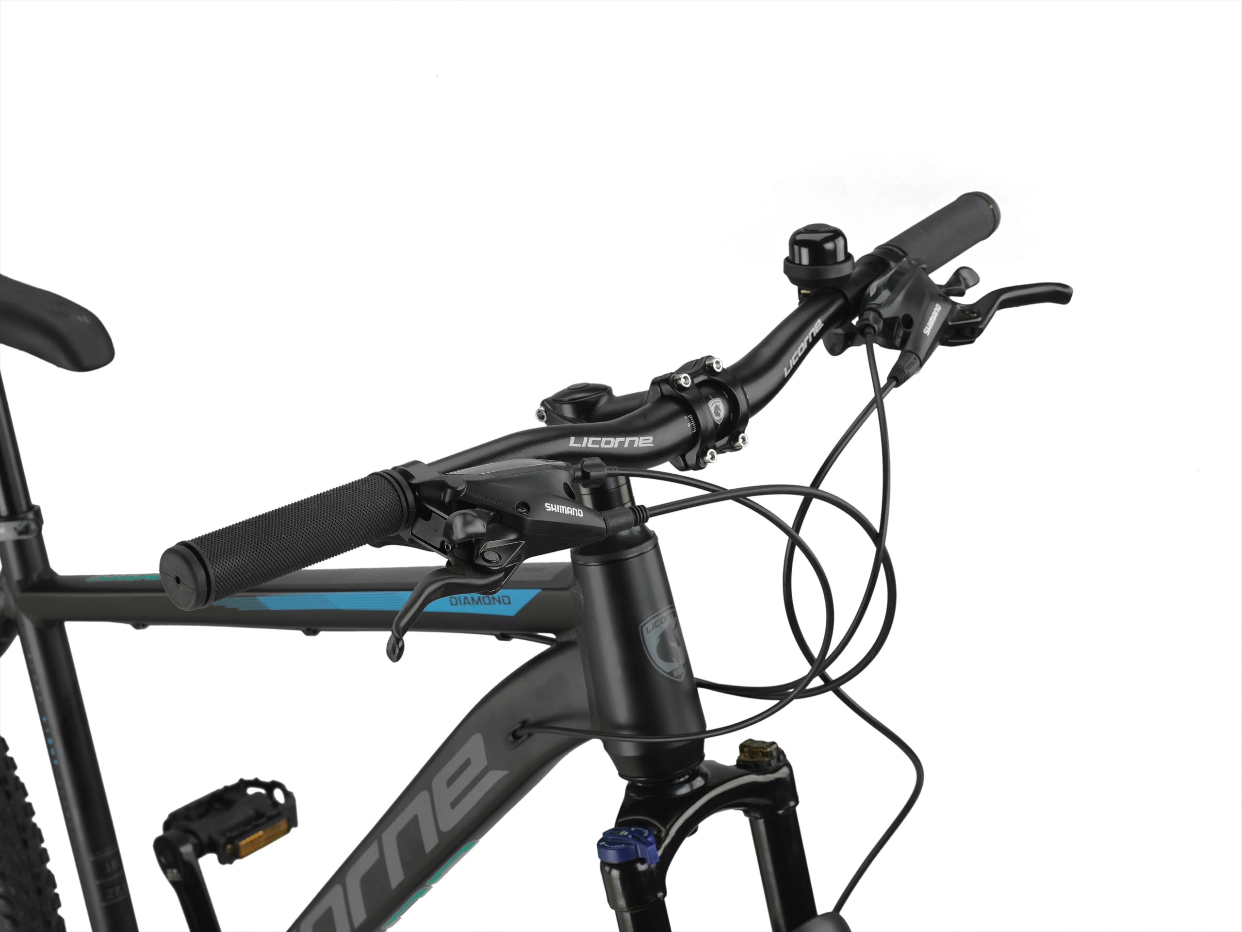 Licorne Bike Diamond Plus – Mountainbike 29 Zoll / 27,5 Zoll, Shimano 24-Gang Schaltung, hydraulische Scheibenbremsen, verriegelbare Federgabel, Schnellspanner Vorder- & Hinterrad