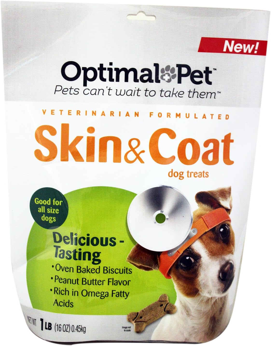 Optimal Pet Dog Skin and Coat Biscuits, 1Pound Pet Supplies