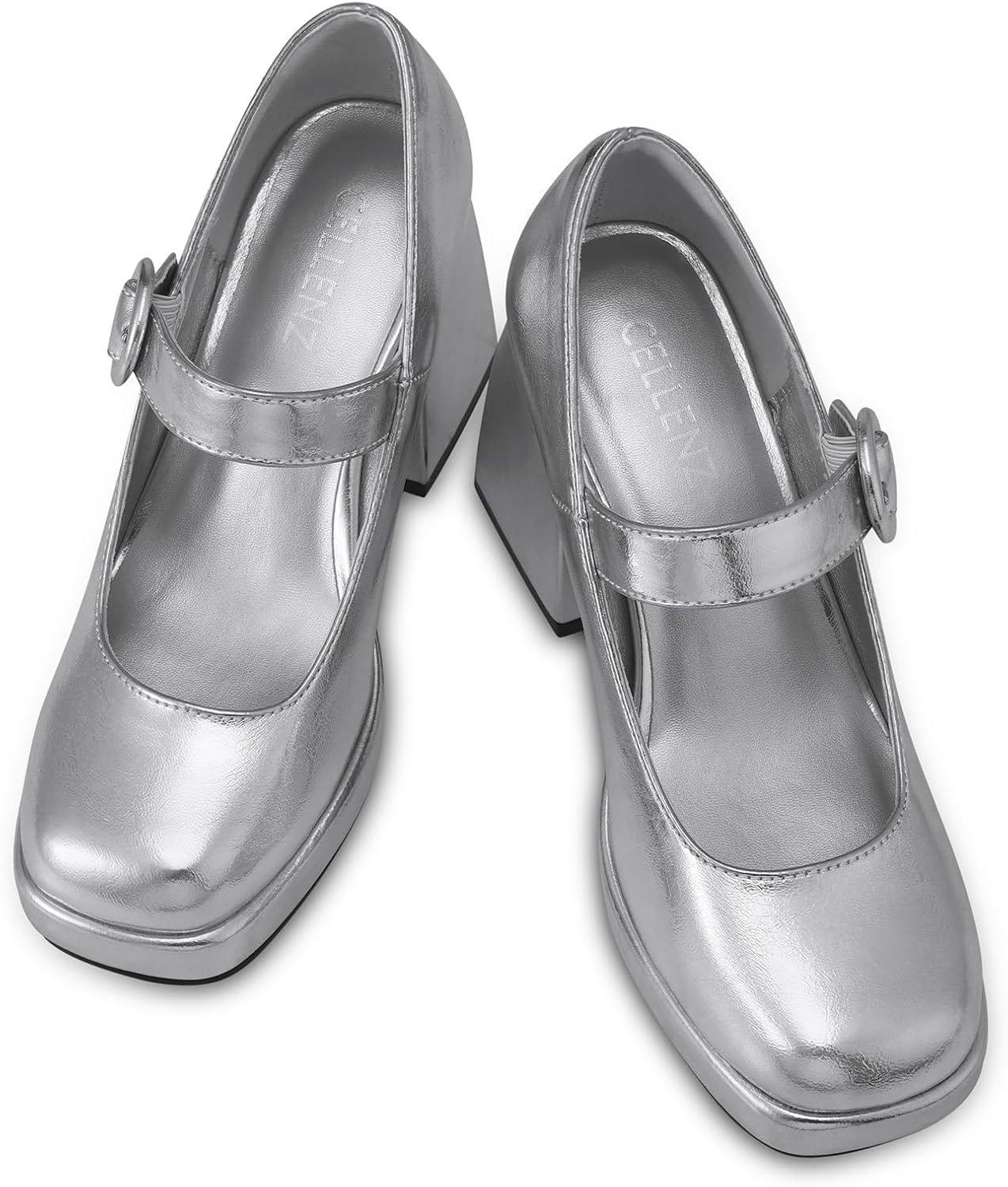 Women Mary Jane Shoes: Comfortable Closed Toe Chunky Heels, 2026 Trendy Dress Shoes Prom Formal Graduation Platform Pumps Size 6-11 - Image 4