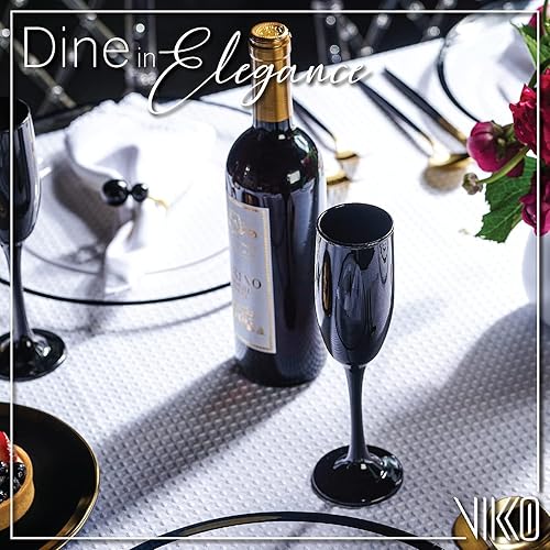 Miniatura 8 de Vikko Décor - Copas de champán plateadas, capacidad de 6 onzas, perfectas para fiestas, bodas y todos los días, gruesas y duraderas, aptas para