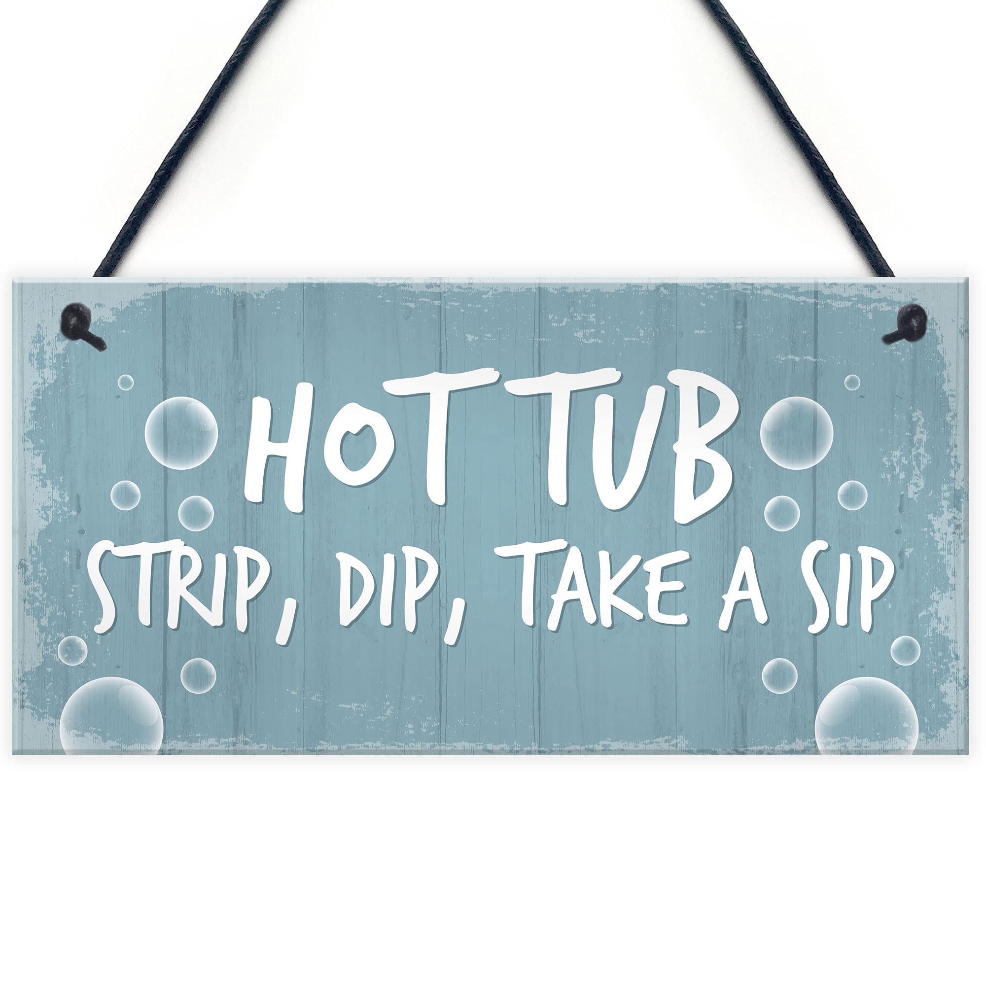 Hot Tub Sign Funny Hot Tub Decor Garden Summerhouse Plaque Home Gift