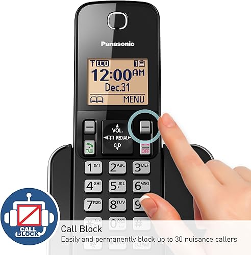 Miniatura 7 de Panasonic KX-TGC350B - Teléfono inalámbrico con mecanismo de respuesta 1 microteléfono