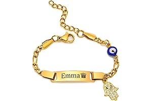 Hisatan Baby Name Bracelet Personalized for Girl