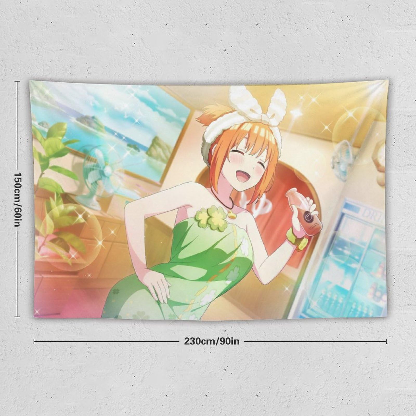 Amazon.co.jp: 五等分の花嫁 中野四葉 タペストリー アニメ 大判 布