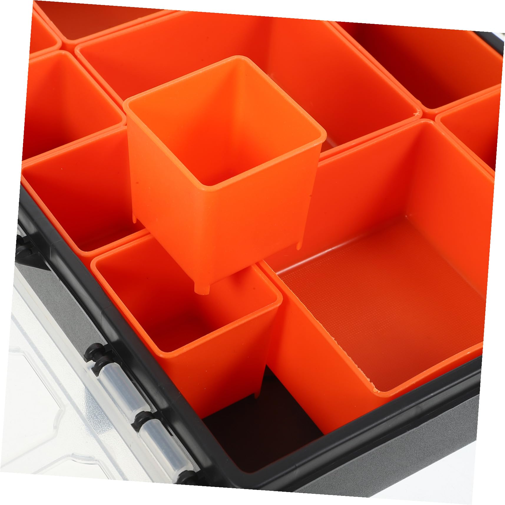 Scatola Portaoggetti in Plastica Trasparente con Scomparti Multipli Organizer Hardware per Bulloni e Piccoli Componenti Cassettiera Pratica per Stoccaggio Versatile
