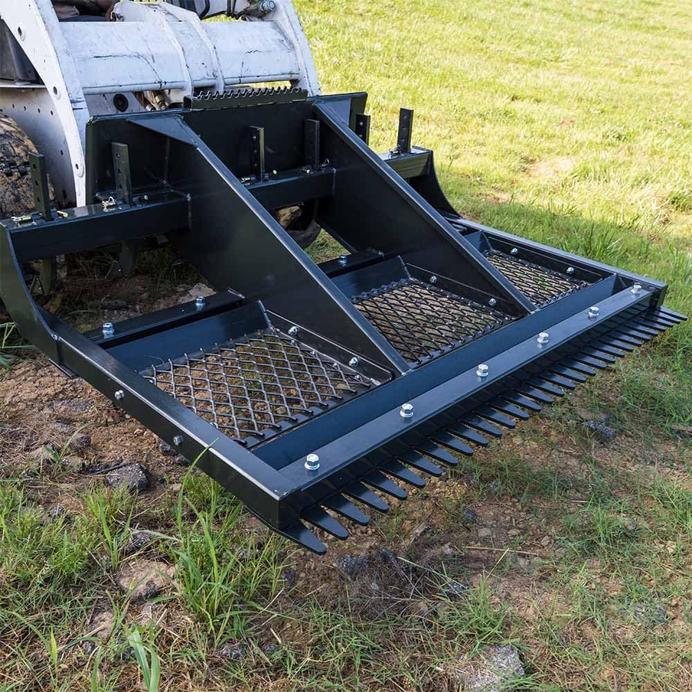 Titan Attachments 72" Plane Comb Attachment for Skid Steer Land Plane, Heavy-Duty Bolt-On Replacement Cutting Edge for Gravel, Dirt, and Uneven Surfaces