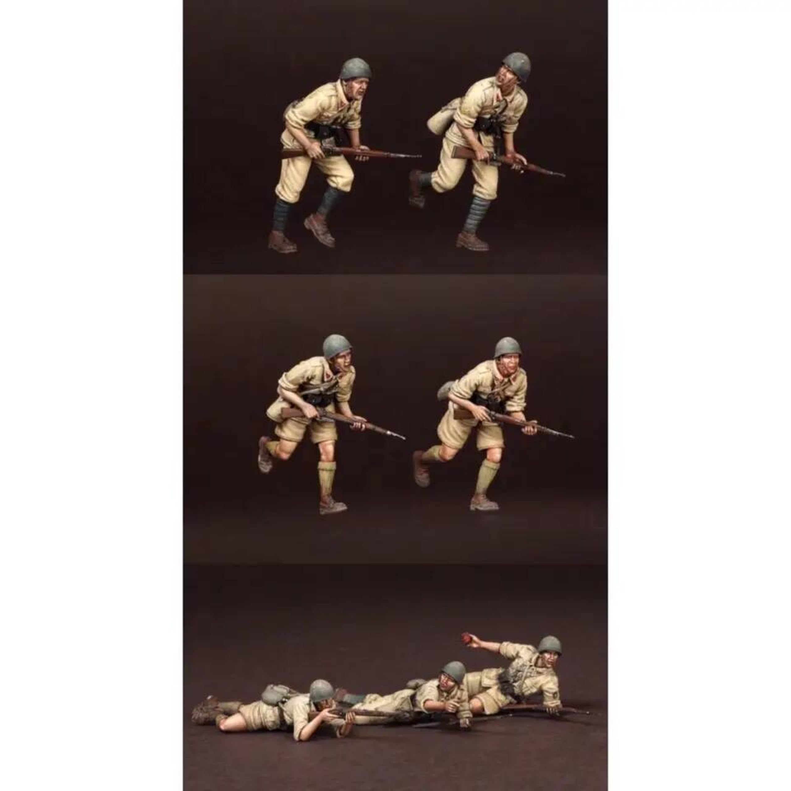 1/35 Kit de Modelo de Soldado en Resina, sin Pintar y sin Montar (7 Figuras) //l2b5J36