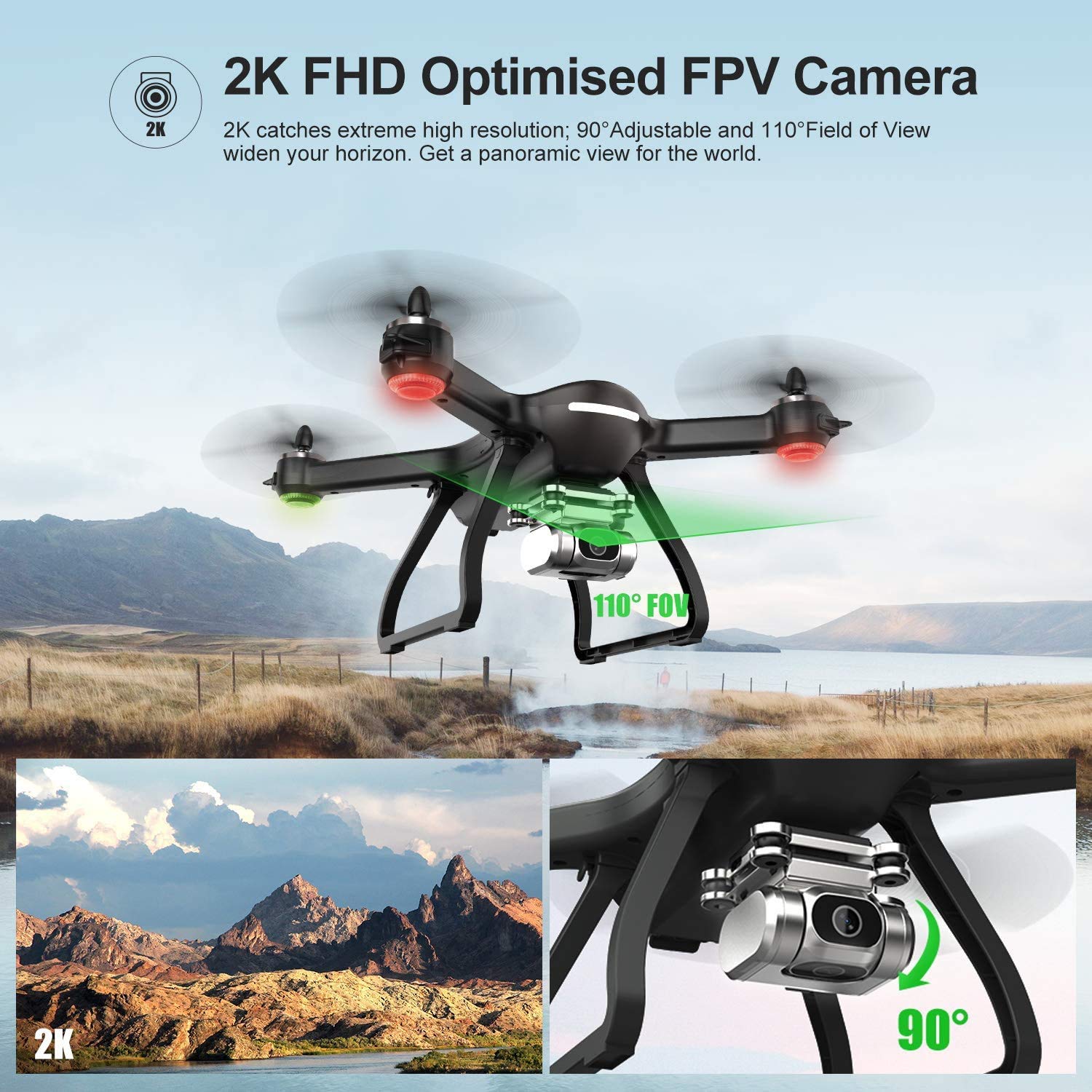 Amazon.com: Holy Stone HS700D FPV Drone with 4K HD Camera Live